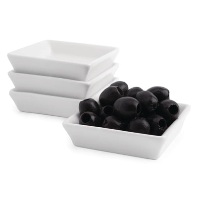 Olympia Flat Square Miniature Dishes 80mm (12 Pack) - U180