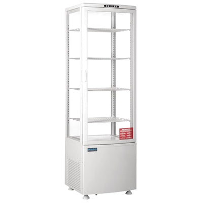 Polar C-Series Energy Efficient Curved Door Display Fridge White 235Ltr - CX575