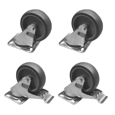 Polar U-Series Energy Efficient Fridge/Freezer Complete Wheels (Set of 4) - AS056