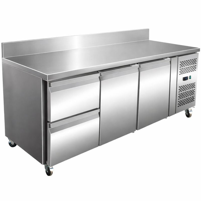 Commercial Refrigerated Counter 2 doors 2 drawers Depth 700mm - 2DRG32V
