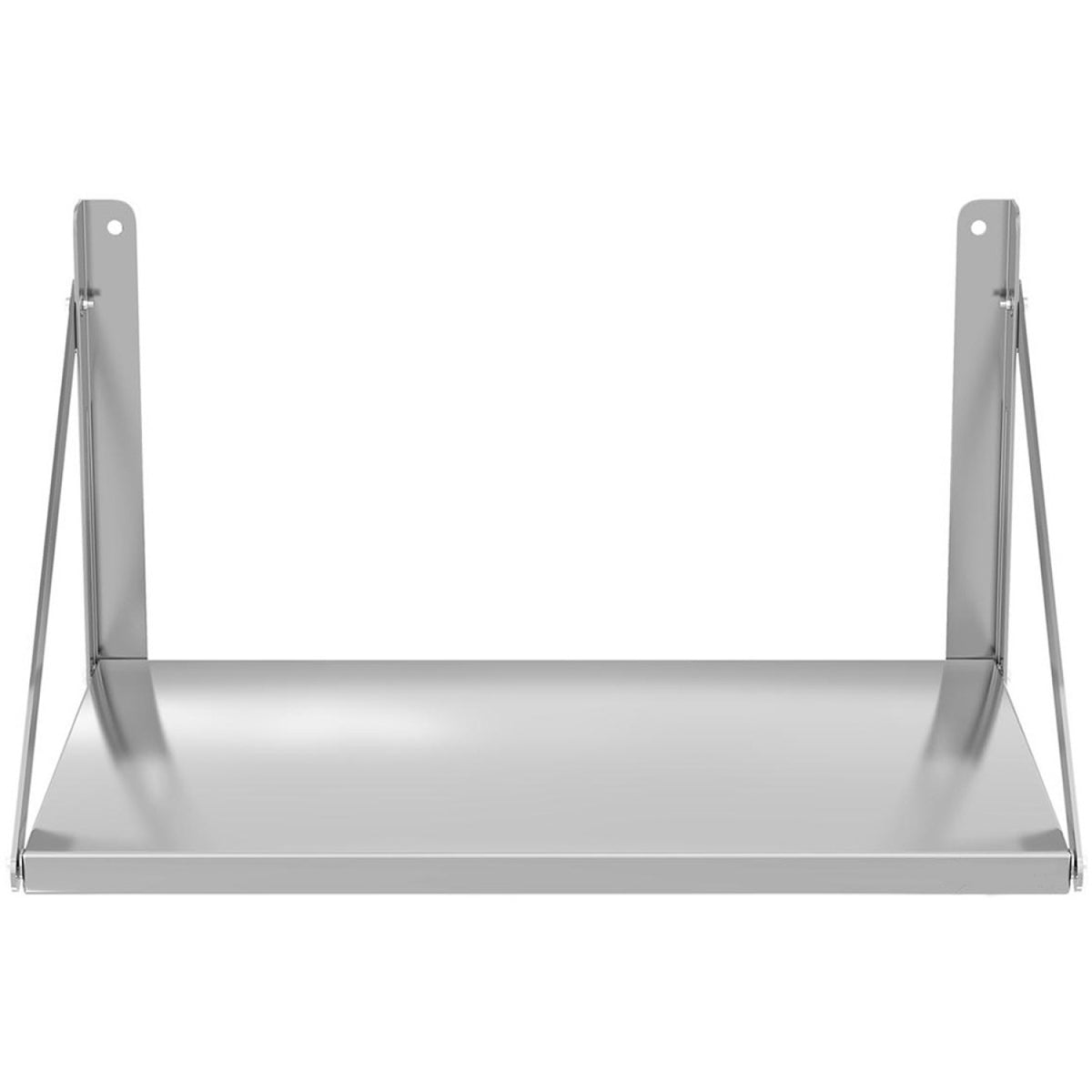 Board Style Foldable Wall Shelf Stainless Steel 800x450mm - 330906