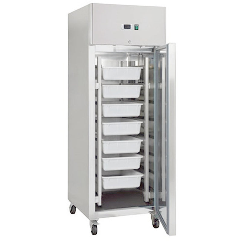600lt Commercial Fish Fridge Stainless Steel Upright cabinet Single door Ventilated cooling - THL600TNFISH