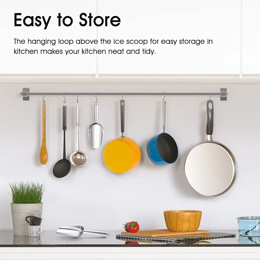 Stainless Steel 12oz Food Scoop | Commercial & Home Use