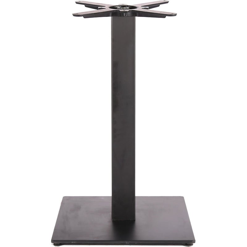Black Cast Iron Table base Square 400mm Standard height - A037A