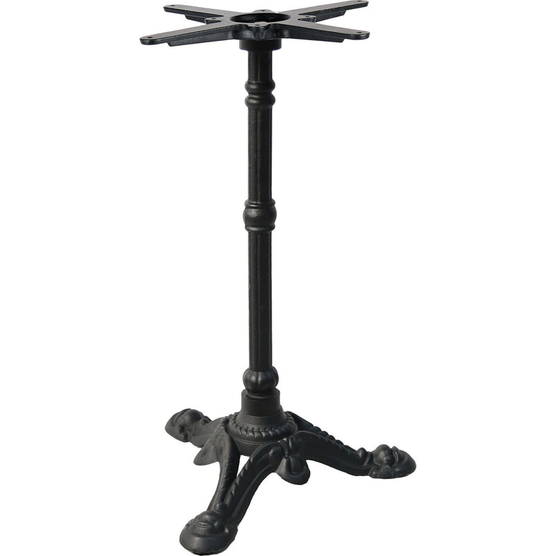 Black Cast Iron Table Base Tri-Leg 470x720mm - A082