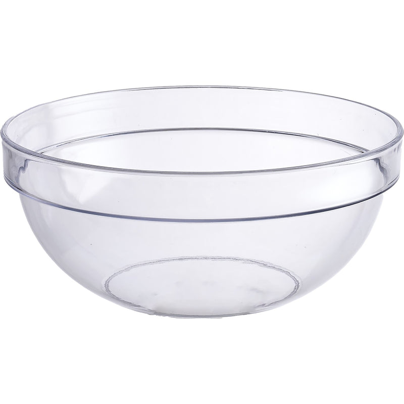 Acrylic Salad Bowl 17cm Clear - AC17