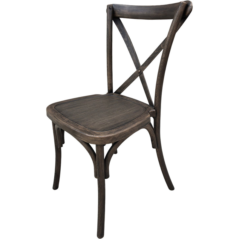 Resin Crossback Chair Dark Brown - AOX522