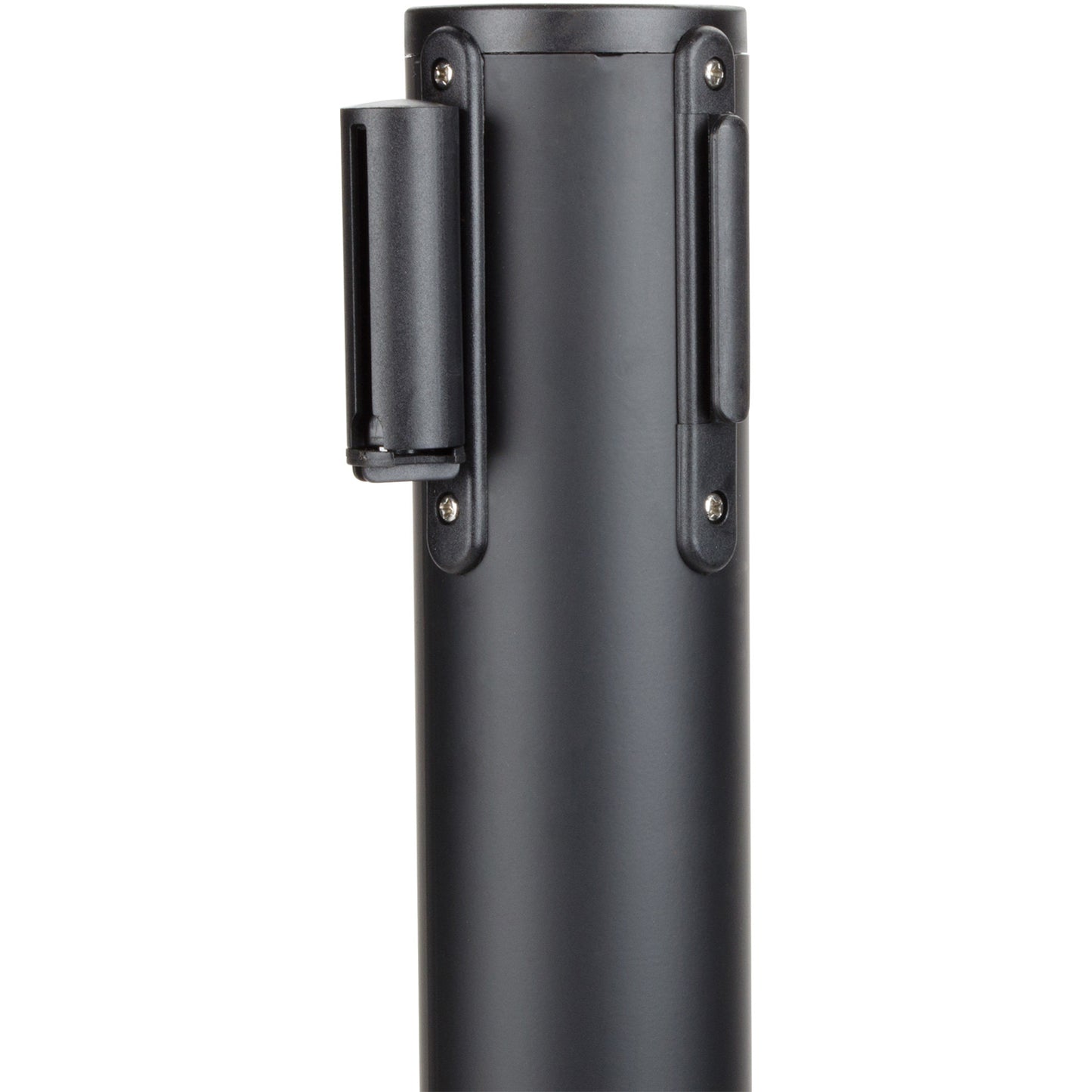 Black Barrier Post with Red Retractable Belt 2m - BBP01AR