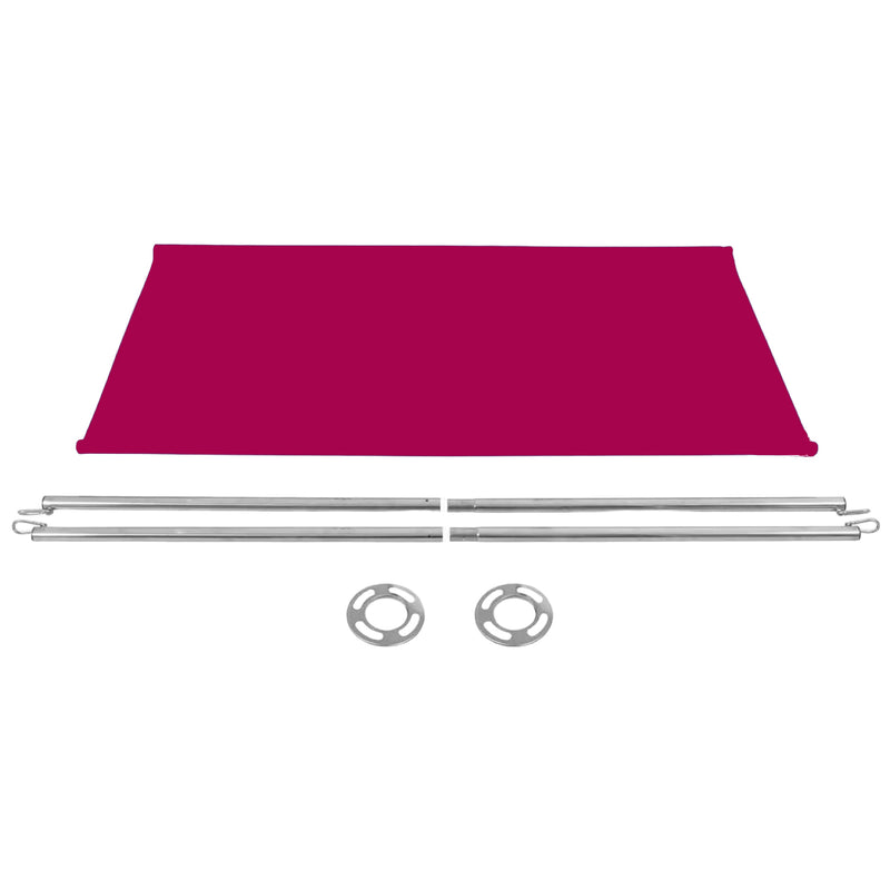 Red Canvas Barrier Panel Accessory 1430×700mm - BBPCB01R