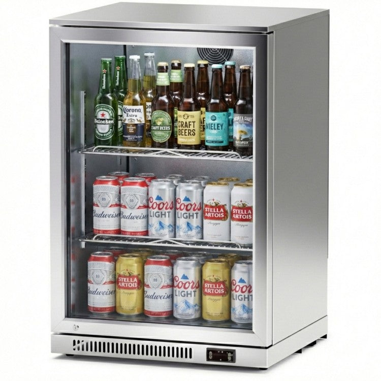 Professional 128L Single Door Undercounter Back Bar Chiller – Stainless Steel | SSBC01P