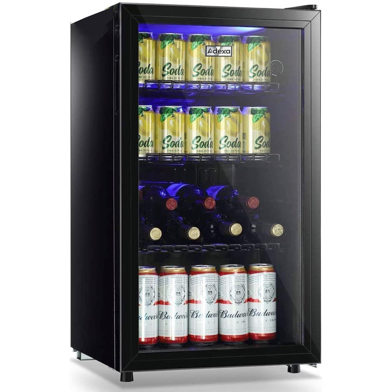 Beer Fridge, Bottle cooler Glass door 98 litres Black - BC98