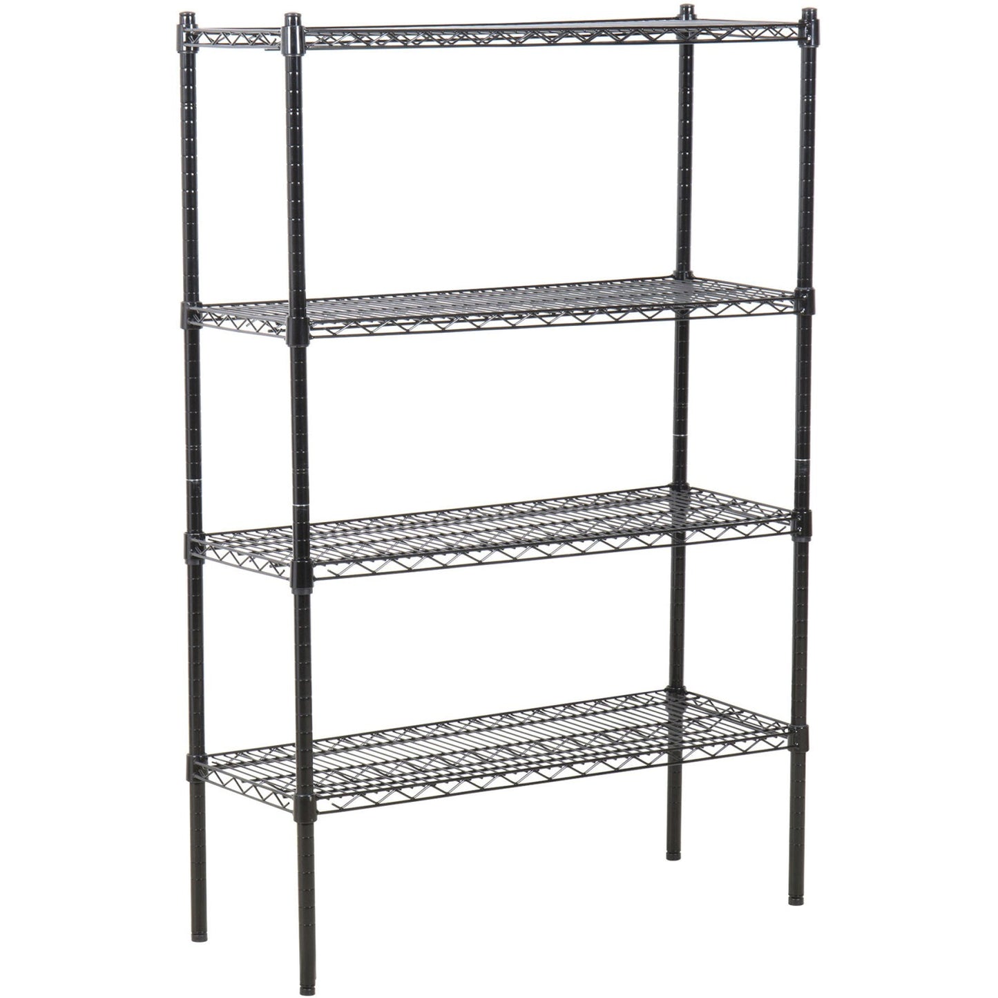 Commercial Shelving Unit 4 Tier 1000kg Width 1500mm Depth 450mm Black Wire