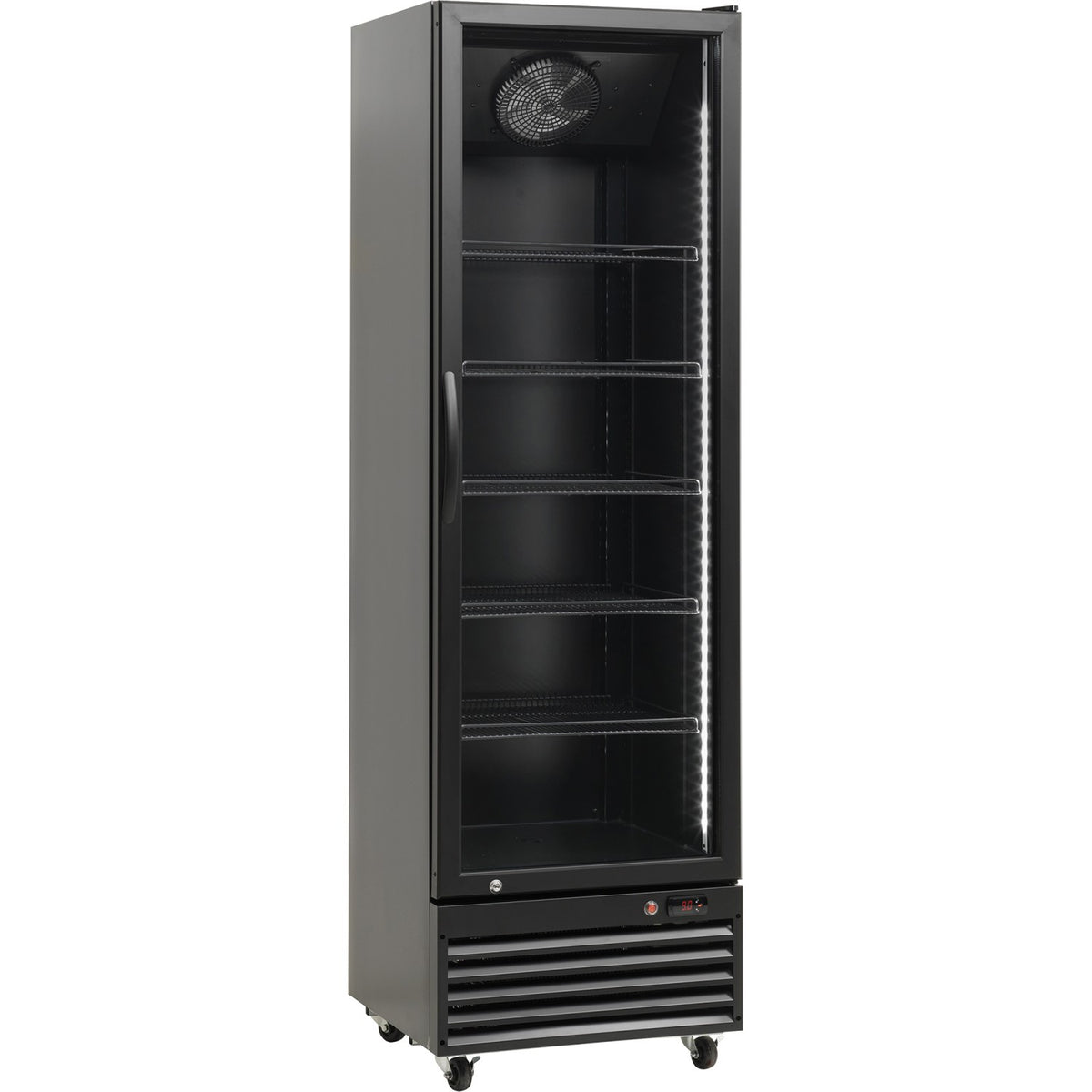 Commercial Display Refrigerator with Glass door 400 litres Black - BLG4001M
