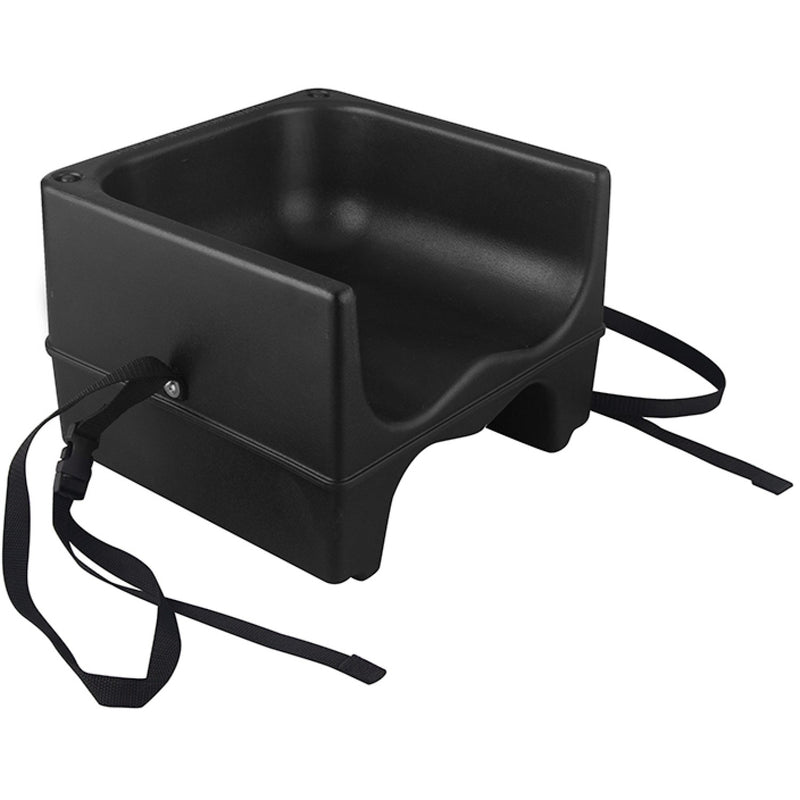 Sturdy Baby Table Booster Seat with Belt Black Stackable - BSB24