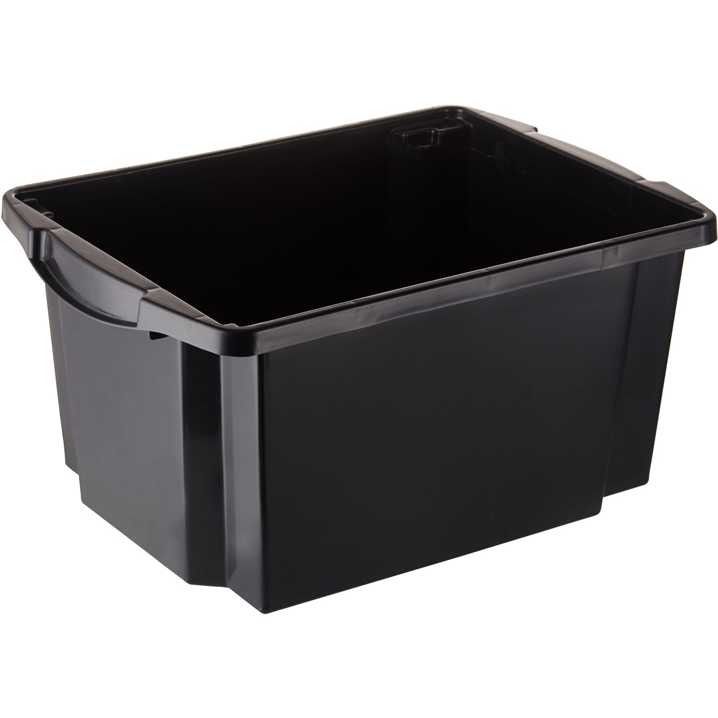 Pack of 10 Plastic Storage Box 25 litre 470x330x225mm Polypropylene - C1025