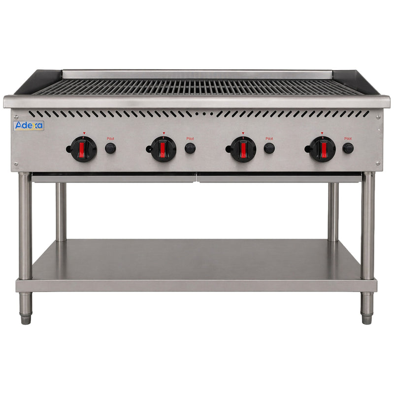 Commercial Freestanding Gas Charbroiler 28kW 1220 x 757 x 953mm - CB48F