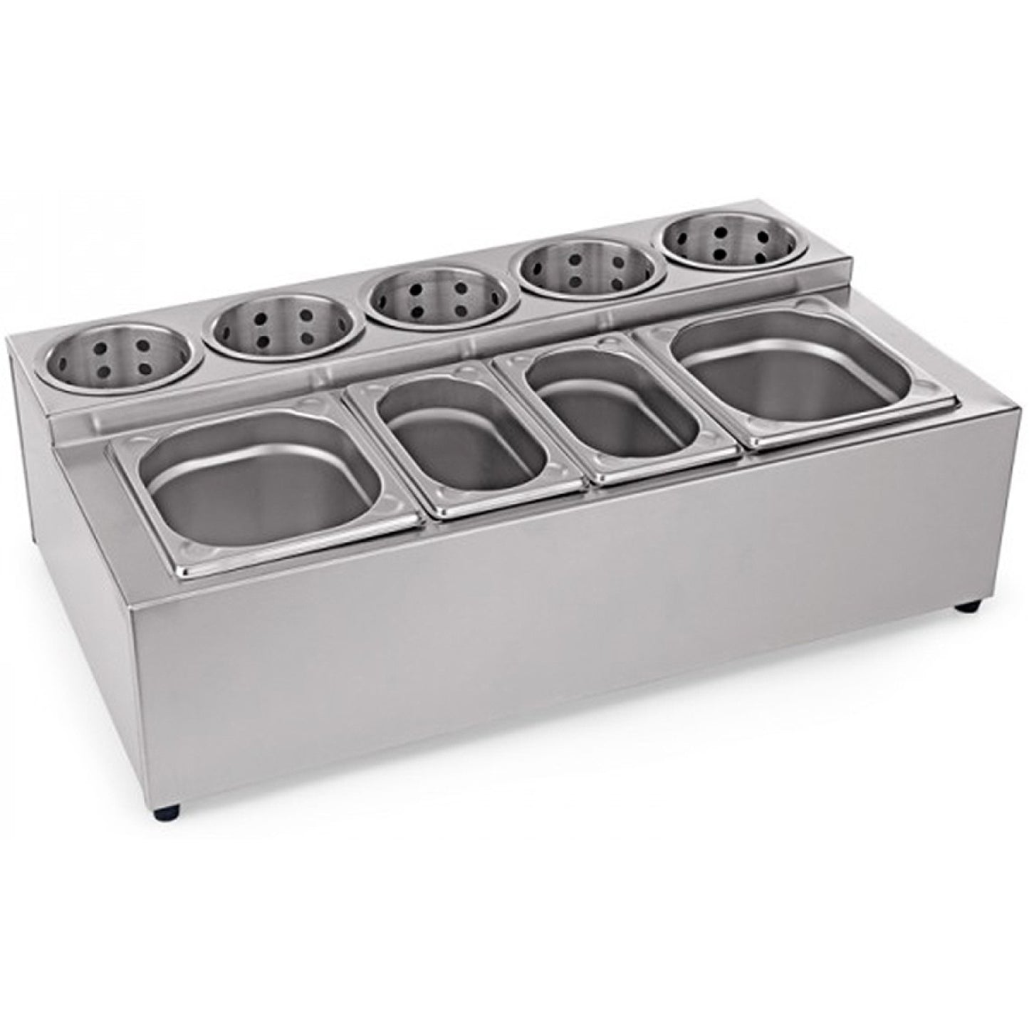 Commercial Condiment & Cutlery Holder including pans - CH004