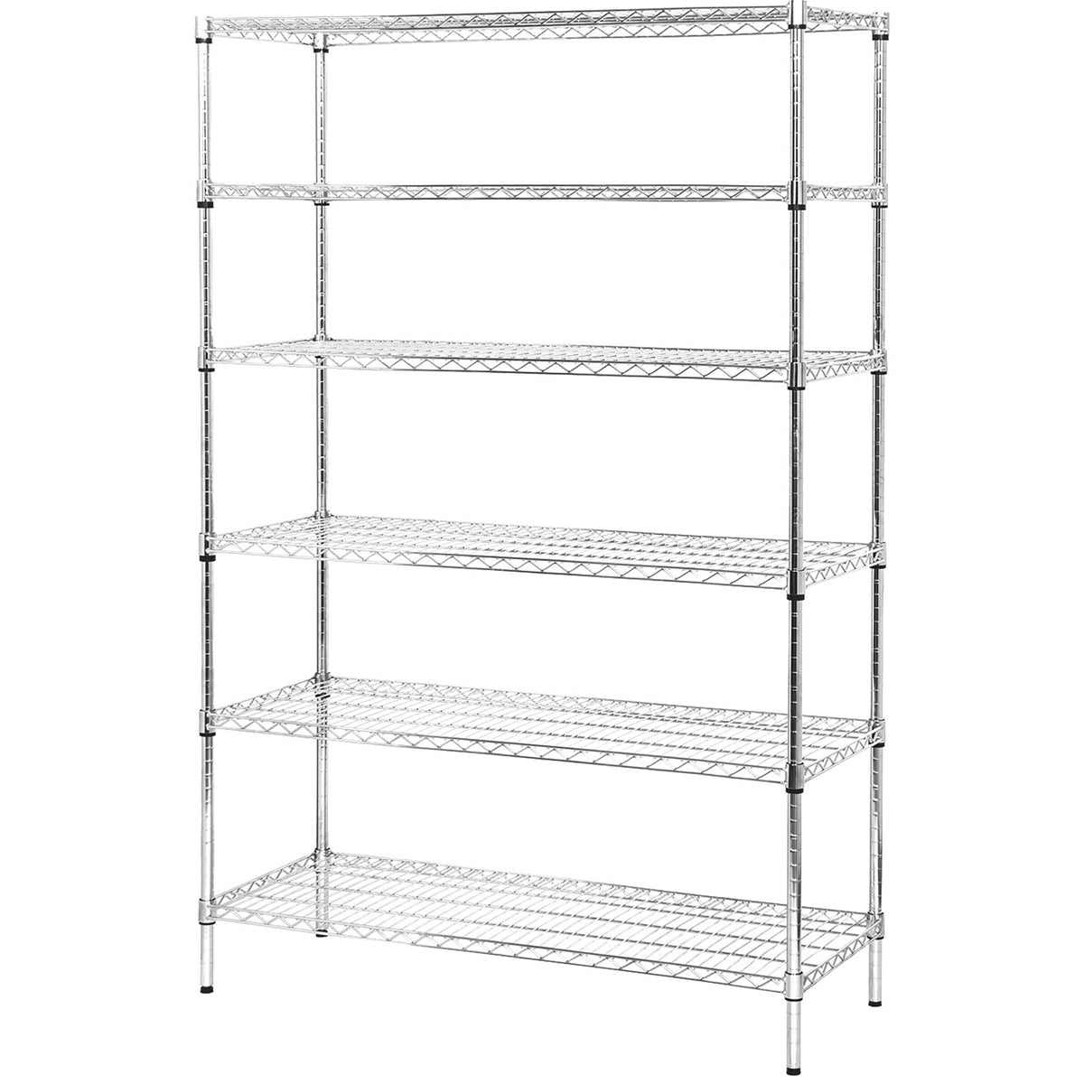 Commercial Shelving unit 6 tier 200kg/shelf Width 1500mm Depth 450mm Chrome wire - CR15045200A6C