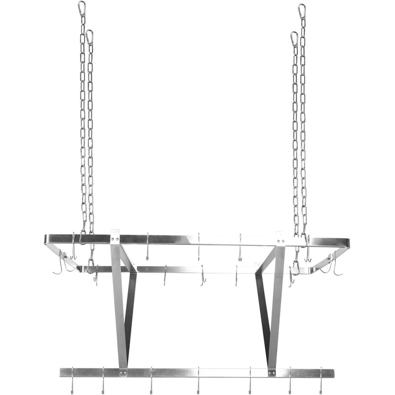 Commercial Ceiling Mounted Pot Rack Stainless Steel 1000x508mm - CMR10050