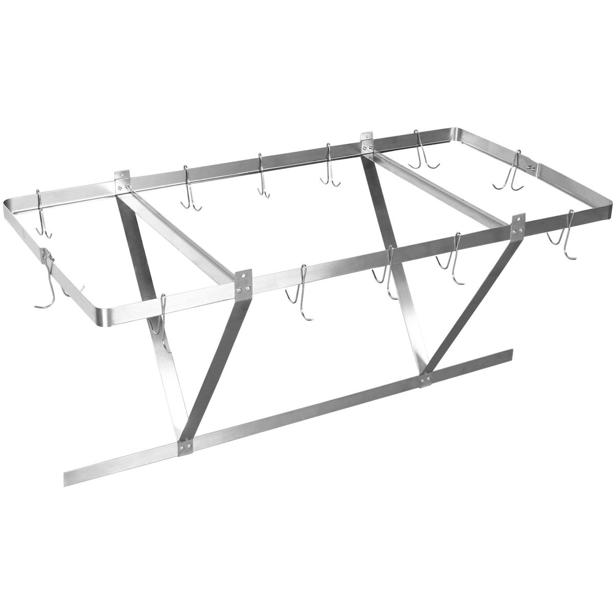 Commercial Ceiling Mounted Pot Rack Stainless Steel 1000x508mm - CMR10050