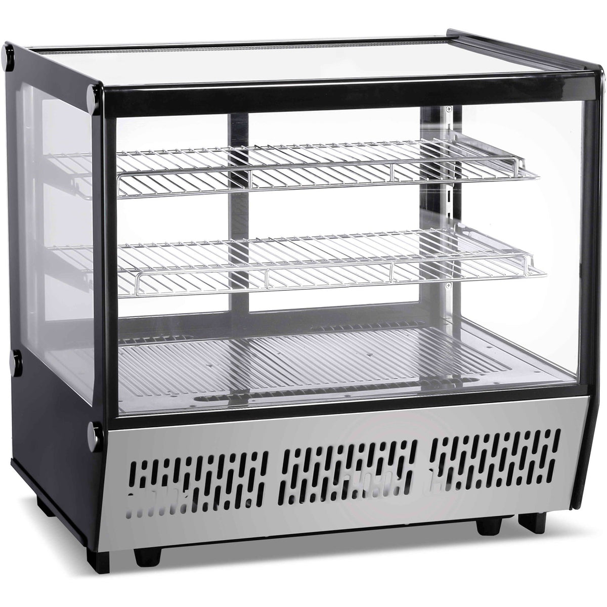 Display Merchandiser Fridge 120 litres 2 shelves Black & Stainless steel - CW120B