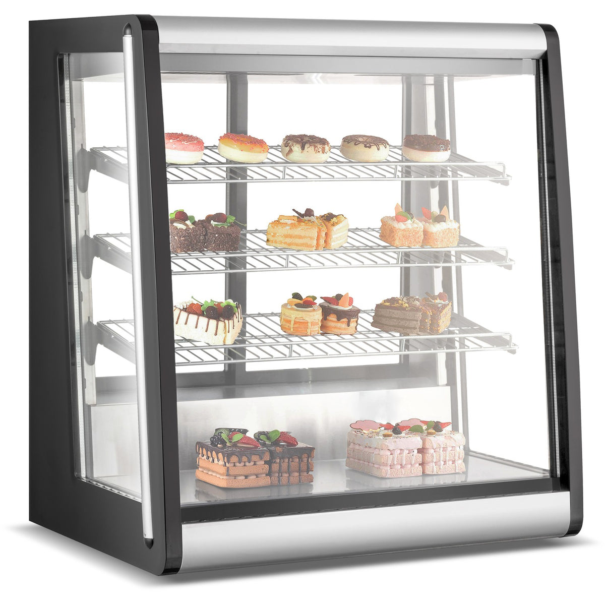 Commercial Display Merchandiser Fridge 196 litres Stainless Steel - CW196