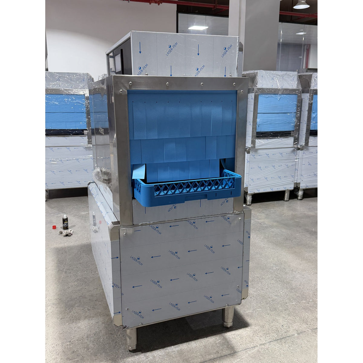 Commercial 380V 3-Phase Hardwired Rack Conveyor Dishwasher 120 Racks/Hour 26kW - DAVS124