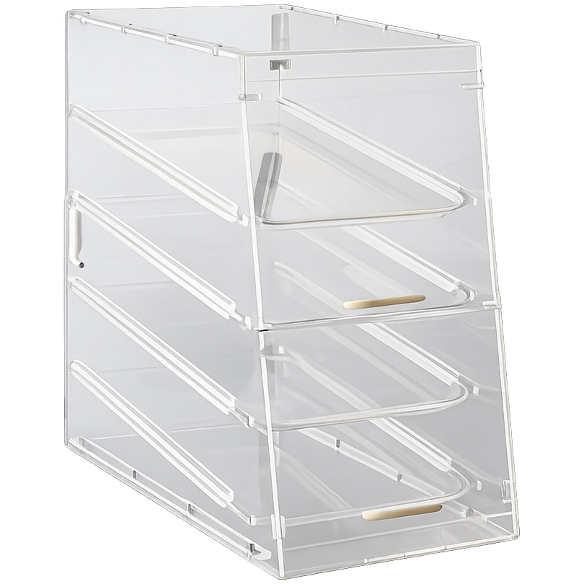 4 Tier Acrylic Bakery Display Case with Front and Rear Doors - DETDTBC10904