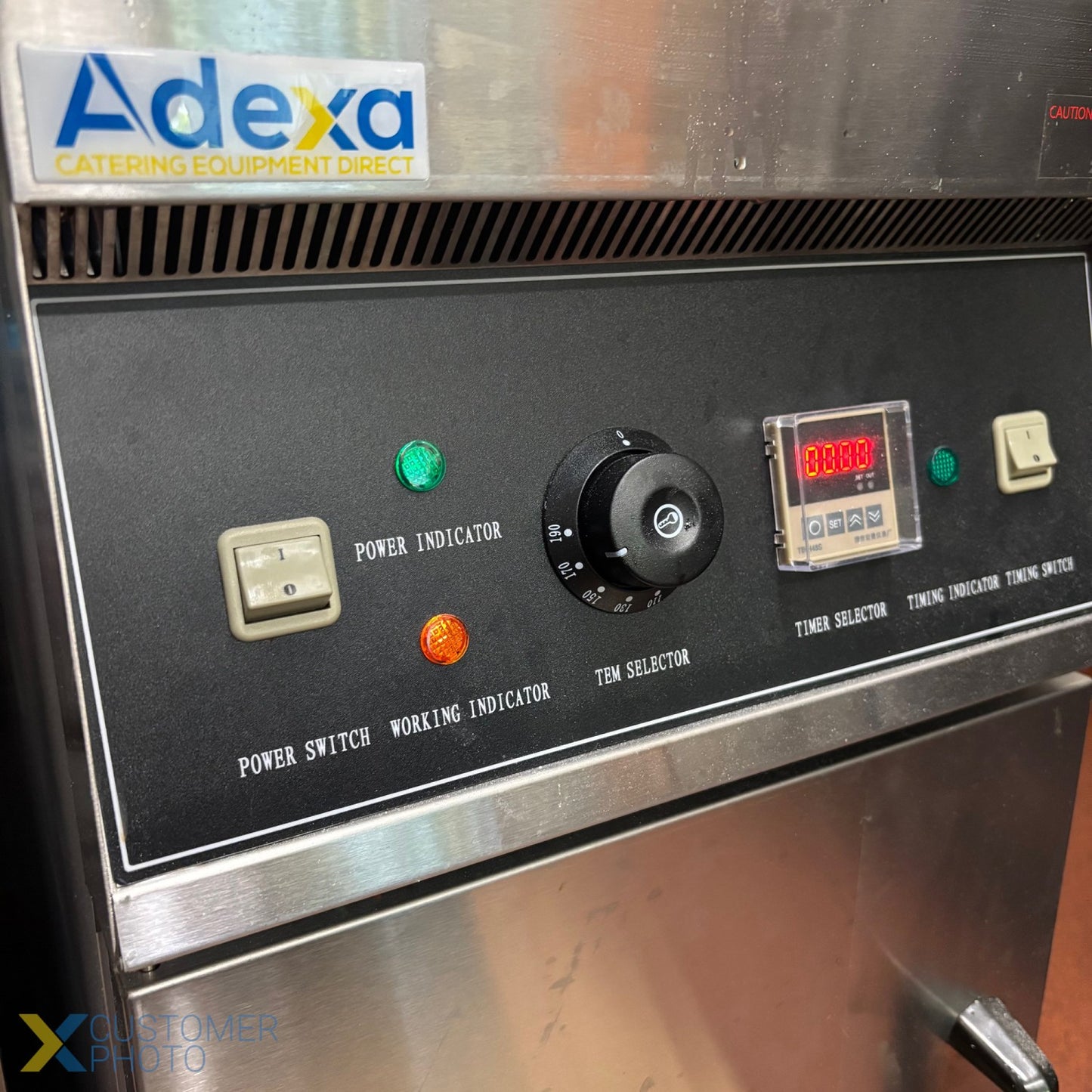 Twin Basket Professional Free standing Electric Fryer Single tank 18kW 28 litres - DF28L