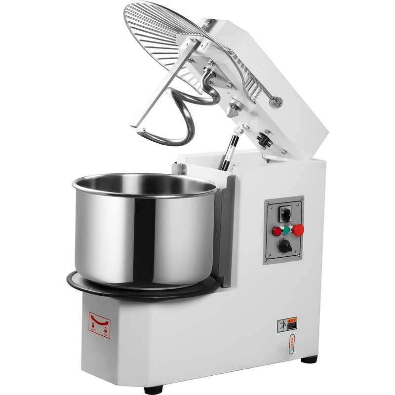 Professional Spiral Dough Mixer 20 litres Liftable head Fixed bowl 1 speed 230V/1 phase - DH20T