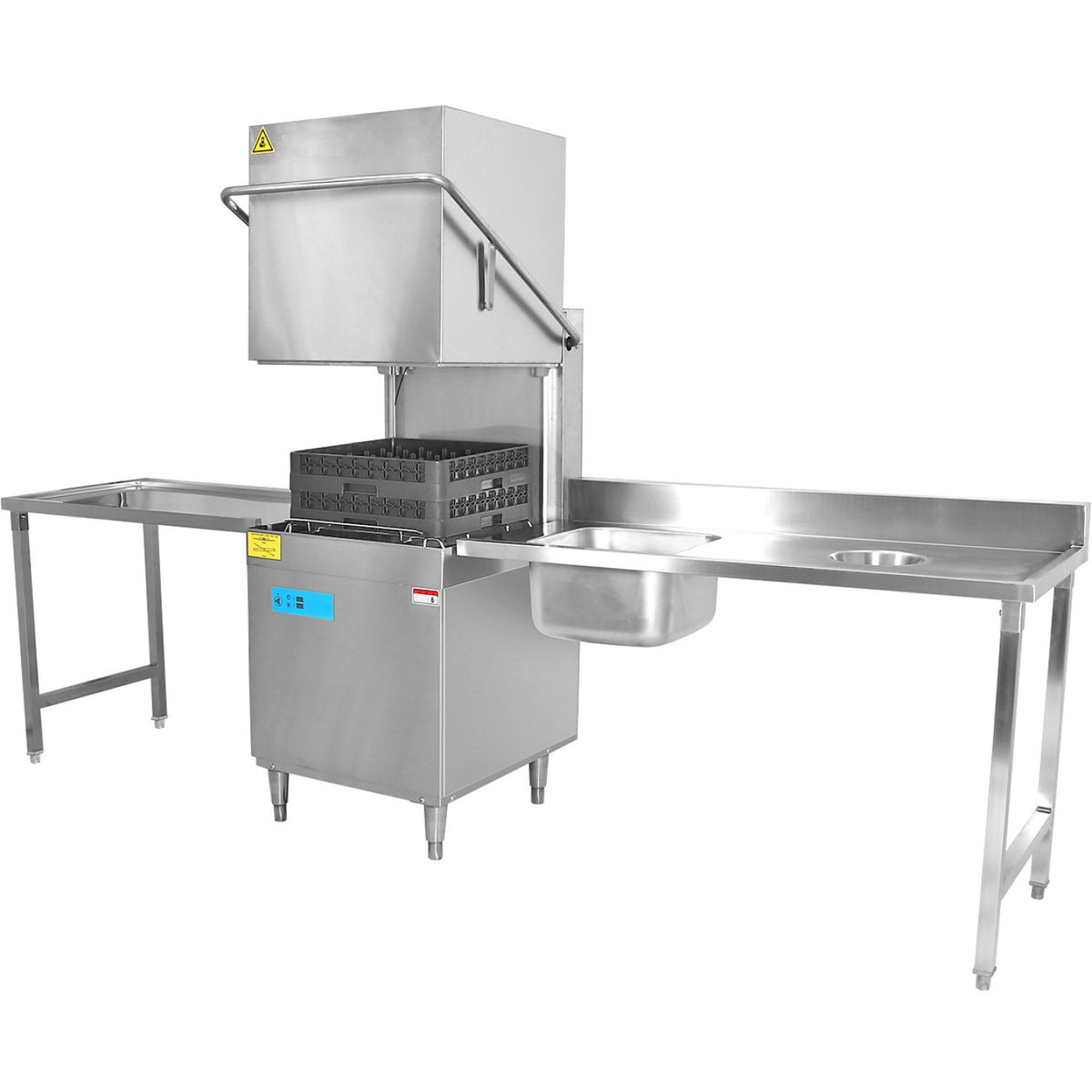 Loading Table Reft Side Stainless Steel with Sink & Waste Hole & Splashback 1400x650x850mm - DWITC1465R