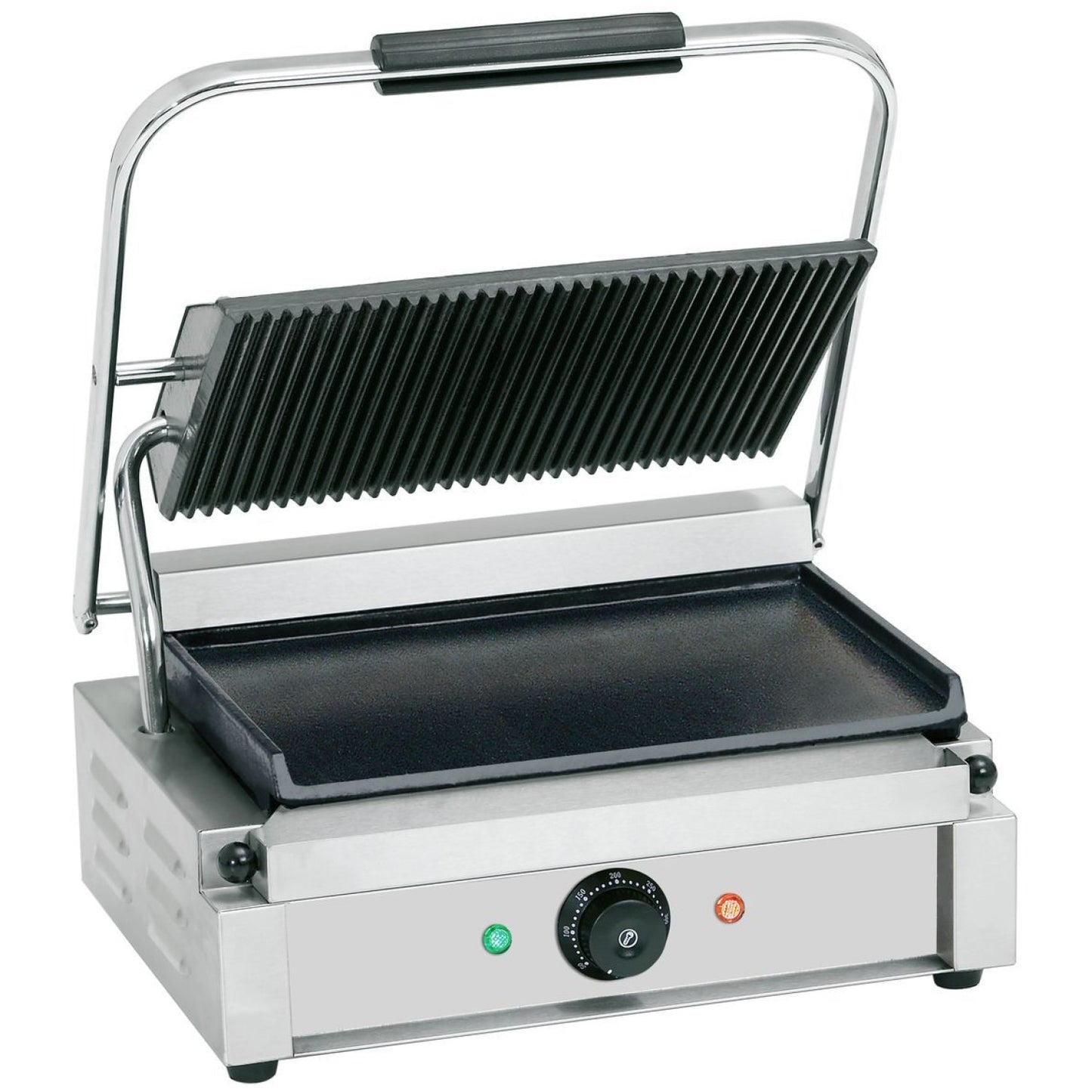 Heavy Duty Large Panini Contact grill 2.2kW Ribbed/Smooth - EG02C