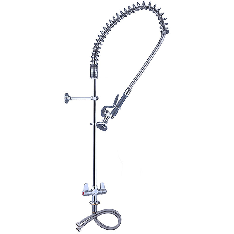 Pre Rinse Spray Unit Deck mount Double inlet Height 1000mm Stainless steel - EQ2801A