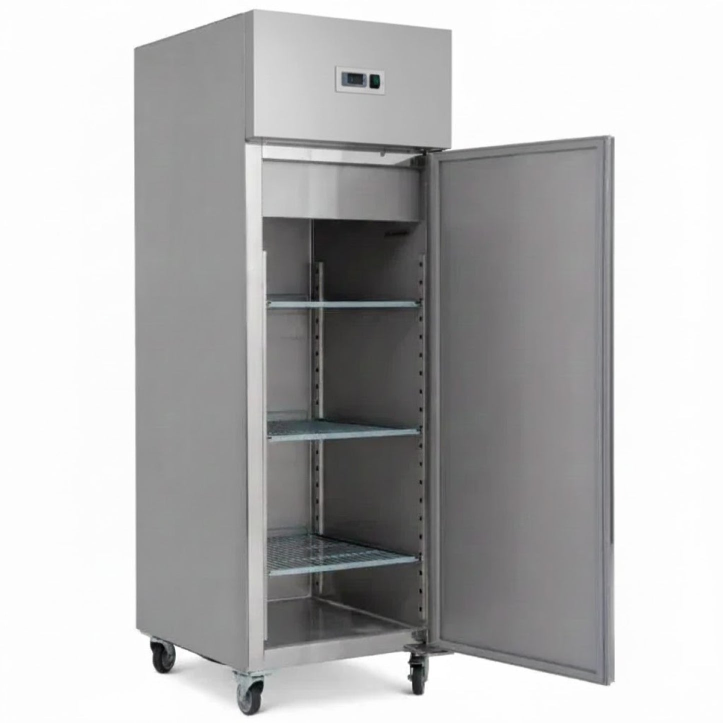 600lt Commercial Fridge Stainless steel Upright Single door GN2/1 680x845x2000mm - R600S