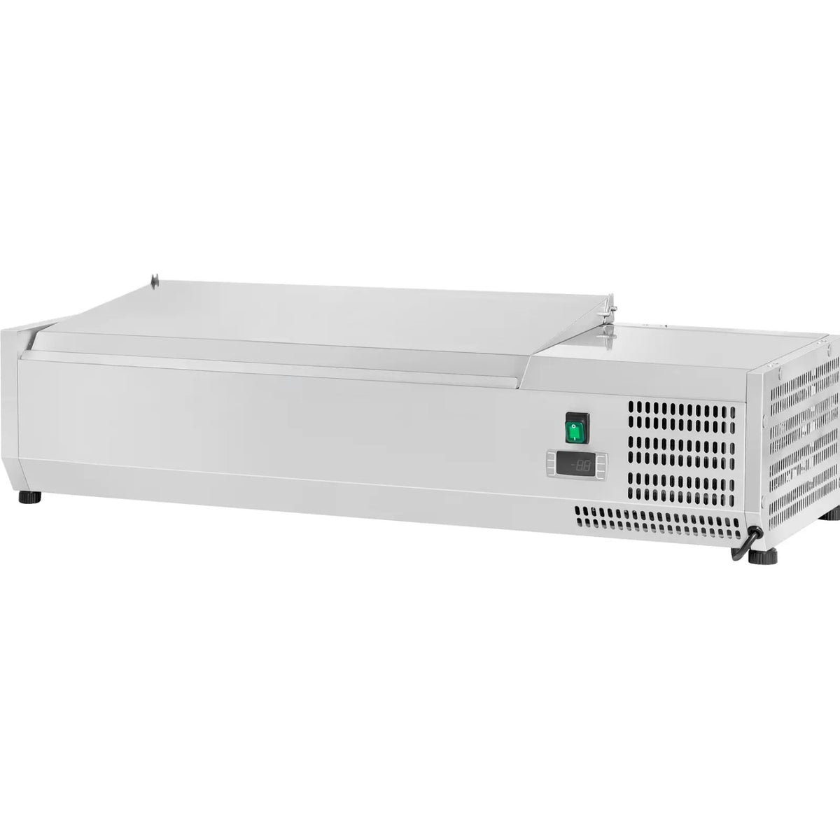 Refrigerated Servery Prep Top 1200mm 4xGN1/3 Depth 380mm Stainless steel lid - GA512