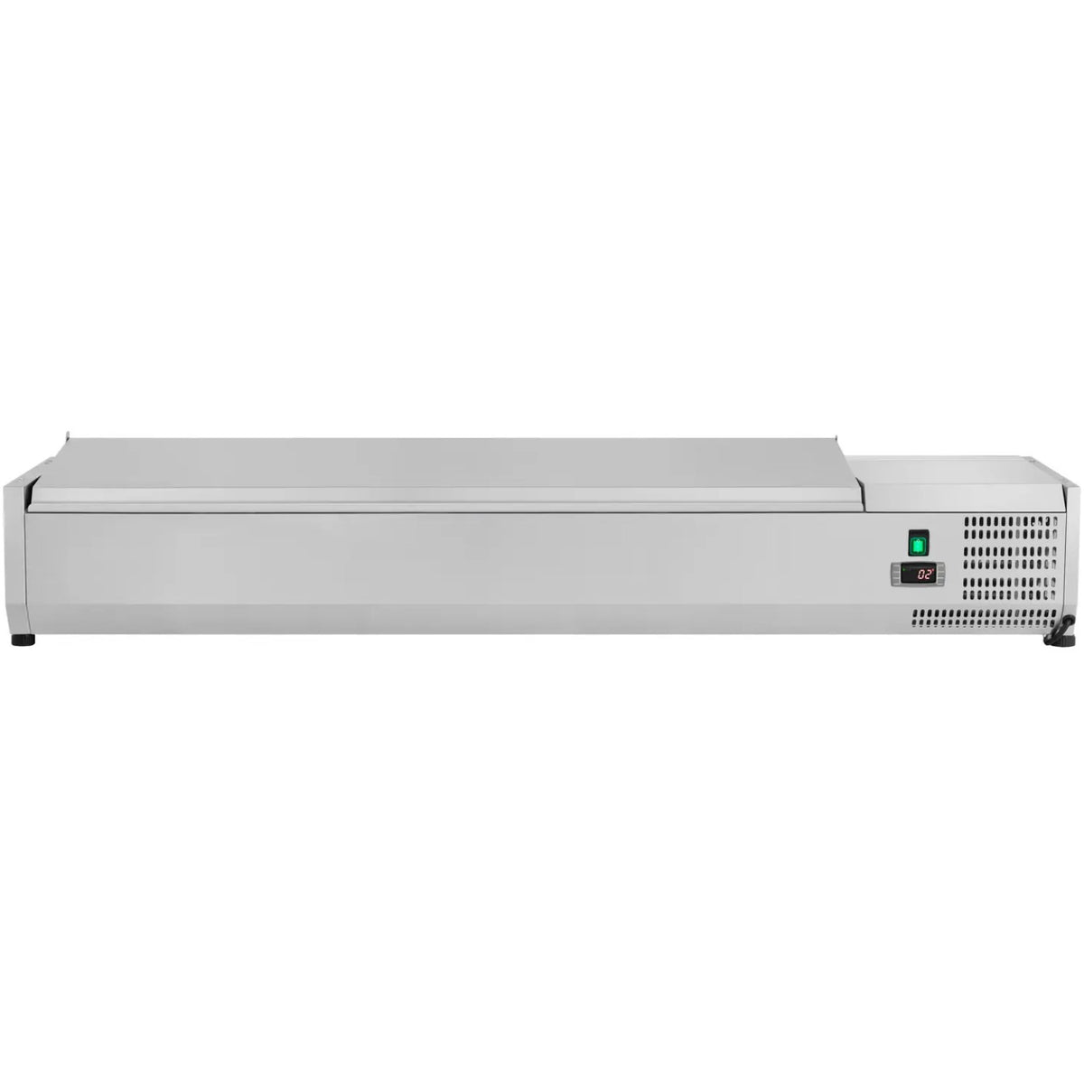 Refrigerated Servery Prep Top 1600mm 7xGN1/3 Stainless steel lid | THVD1600/380 - THVD1600/380