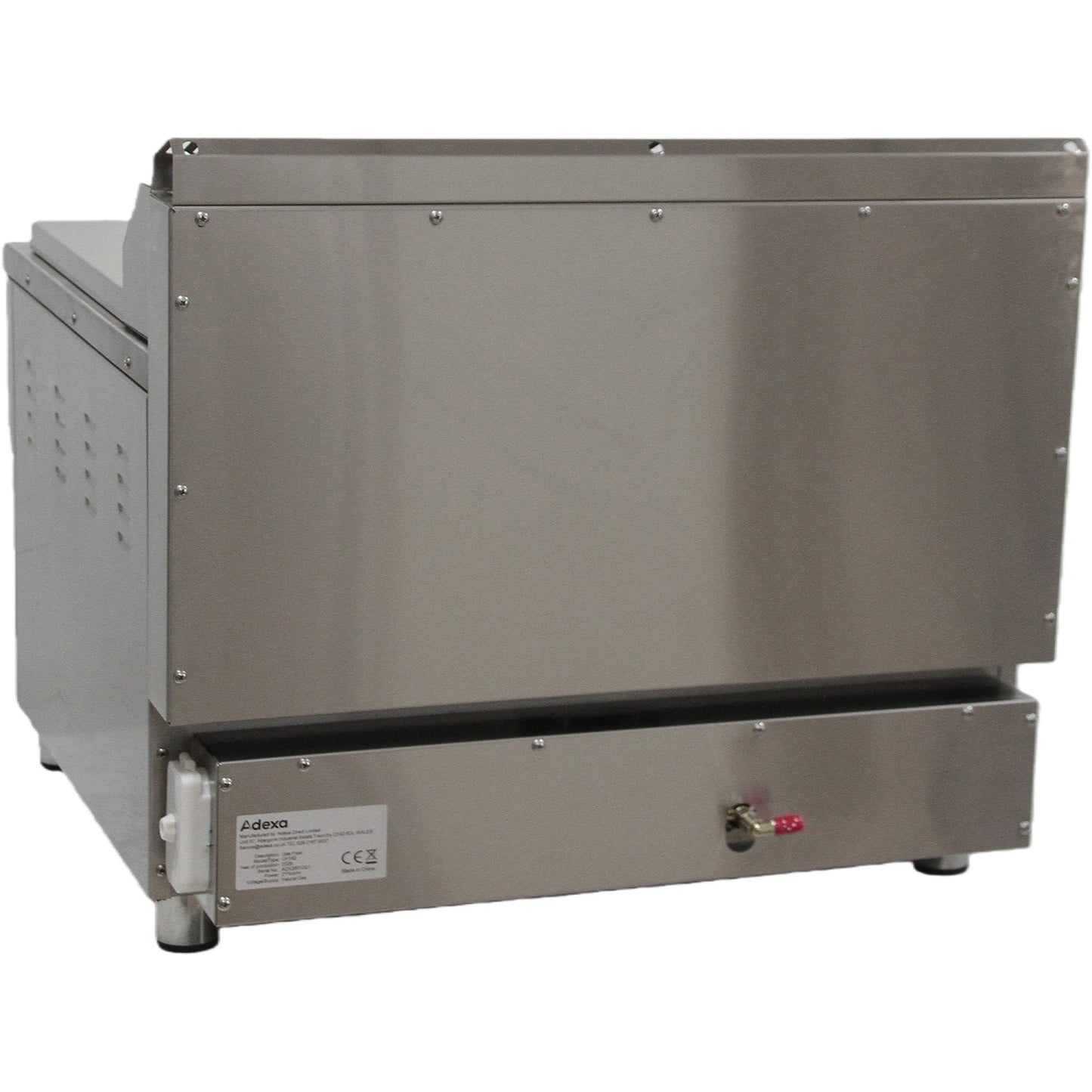 Commercial Double Tank Natural Gas Fryer 17L+17L with Dual Drain Taps Countertop - GF182