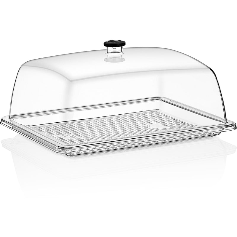 Polycarbonate Gastronorm Tray with Dome Cover GN1/2 Depth 20mm - GFT12-GF12