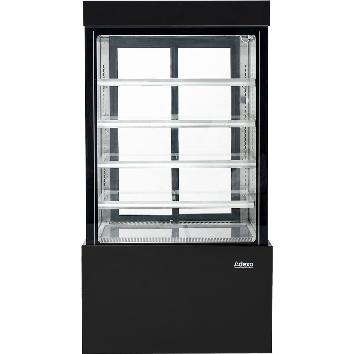 Cake Display Straight front 1800x740x1900mm 4 shelves Black - GN1800SMBLACK