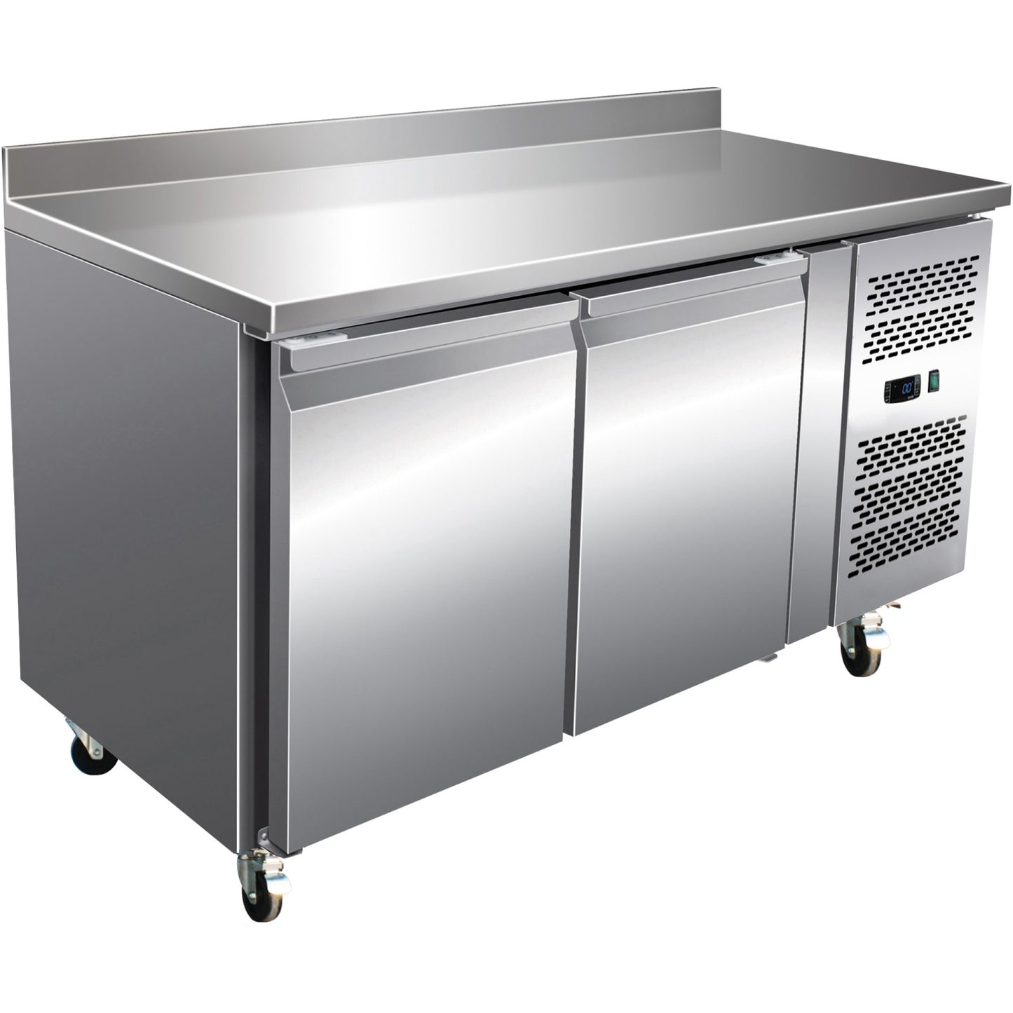Professional Refrigerated Counter with Upstand 2 doors Depth 600mm - RS22V