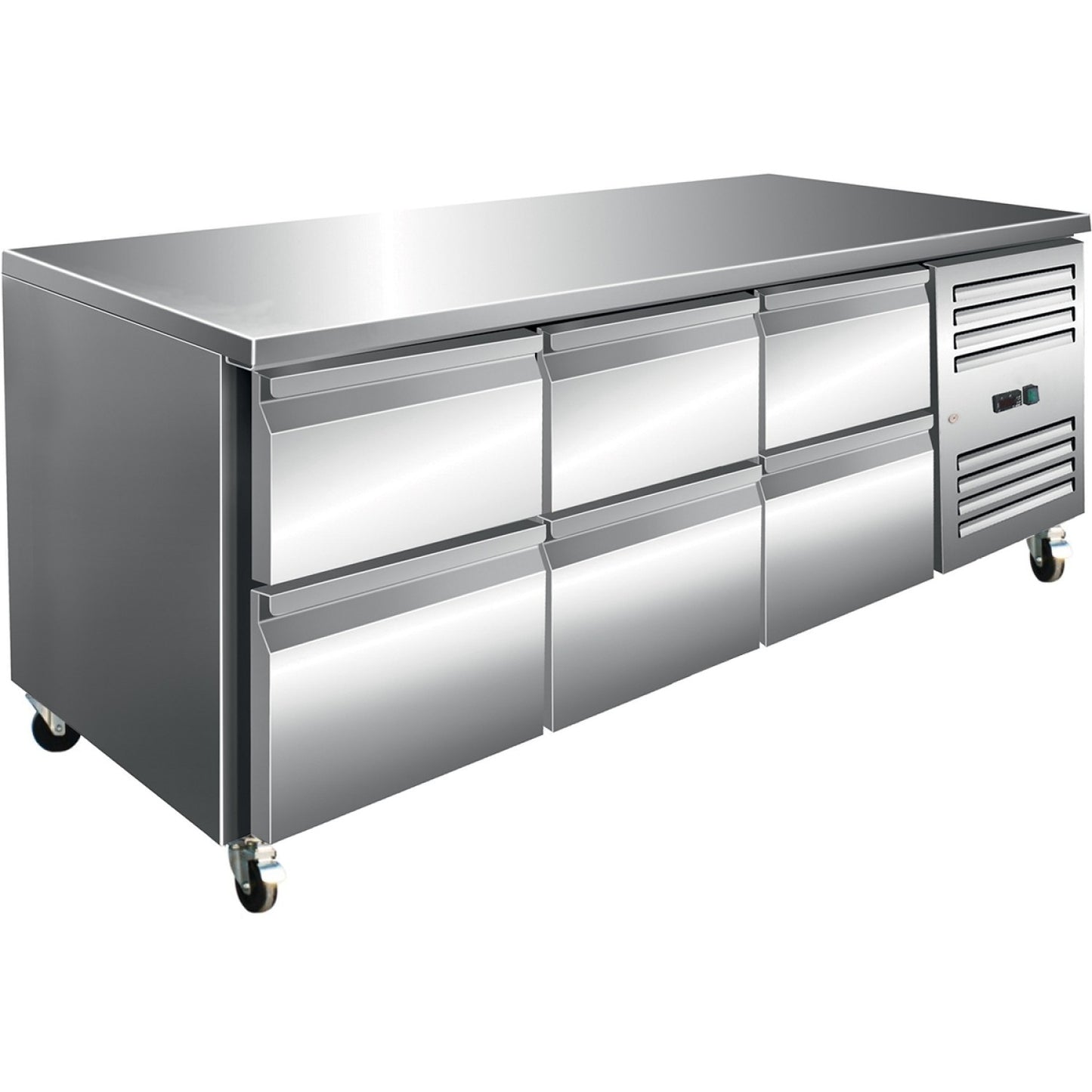 Commercial Refrigerated Counter 6 drawers Depth 700mm - THP3160TN