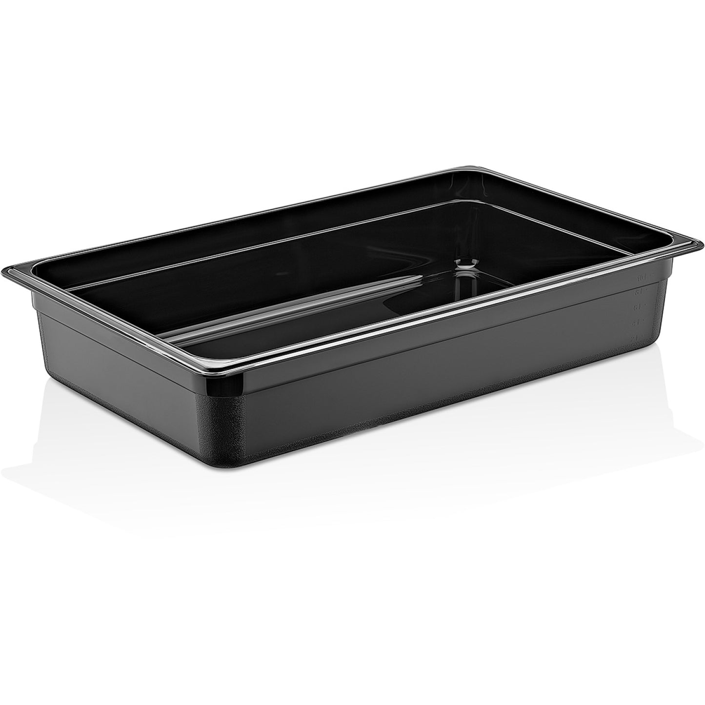 Polycarbonate Gastronorm Pan GN1/1 Depth 100mm Black 12 litres - GNP11100B