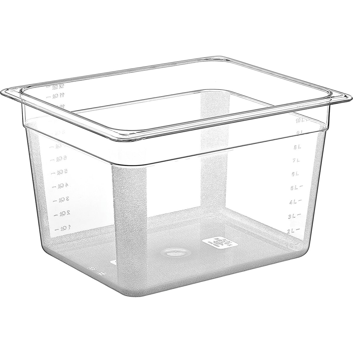 Polycarbonate Gastronorm Pan GN1/2 Depth 200mm - GNP12200
