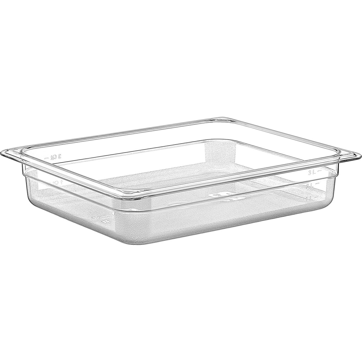 Polycarbonate Gastronorm Pan GN1/2 Depth 65mm 3 litres - GNP1265