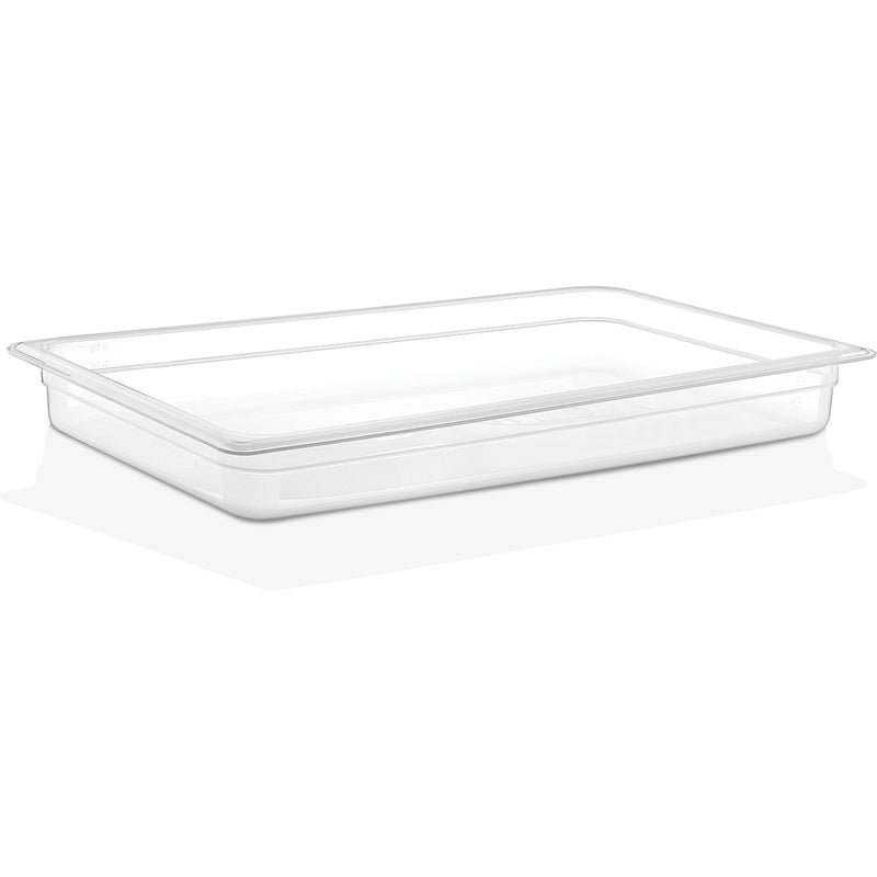 Polypropylene Gastronorm Pan GN1/1 Depth 65mm Clear 6 litres - GNPP1165