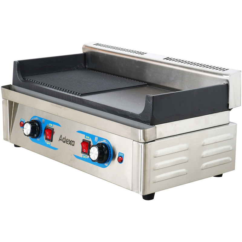 Professional Grill Electric 1 zone 2.3kW Smooth/Ribbed Cast iron top - GP5530EGW