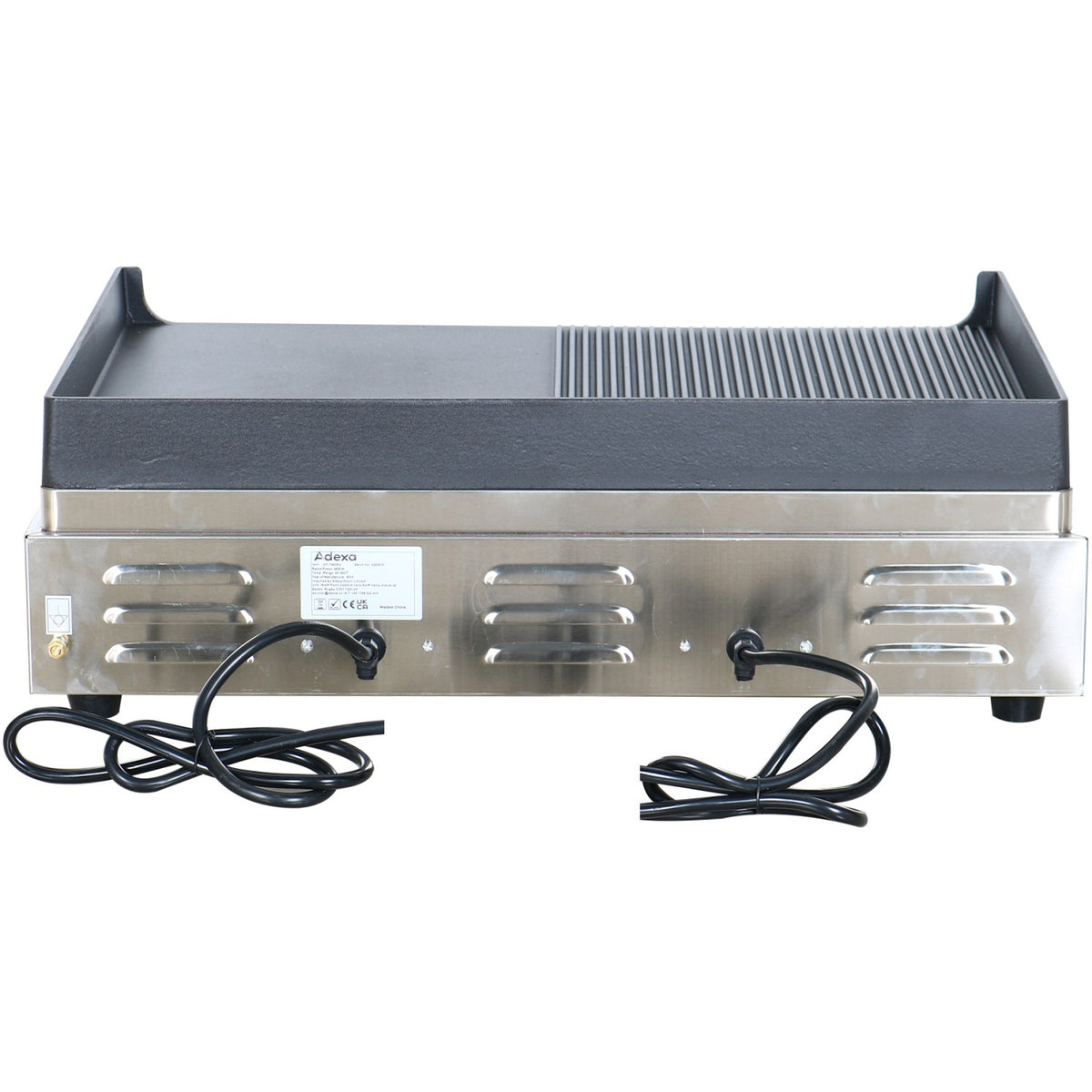Professional Grill Electric 2 zones 4.6kW Smooth/Ribbed Cast iron top - GP7050EGW