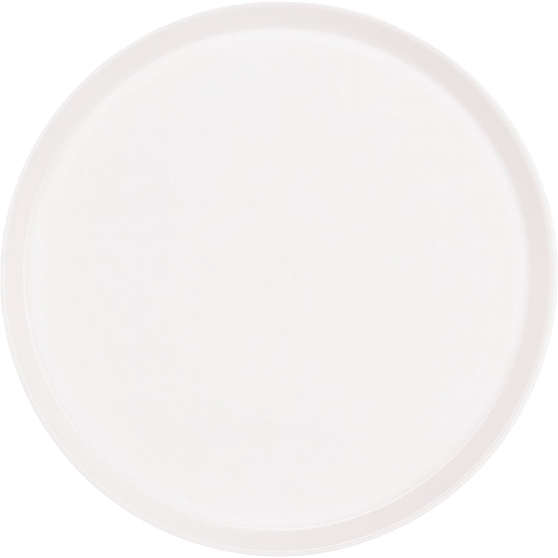 Round Fast Food Tray White ABS Plastic Ф305x23mm - GZFH7118