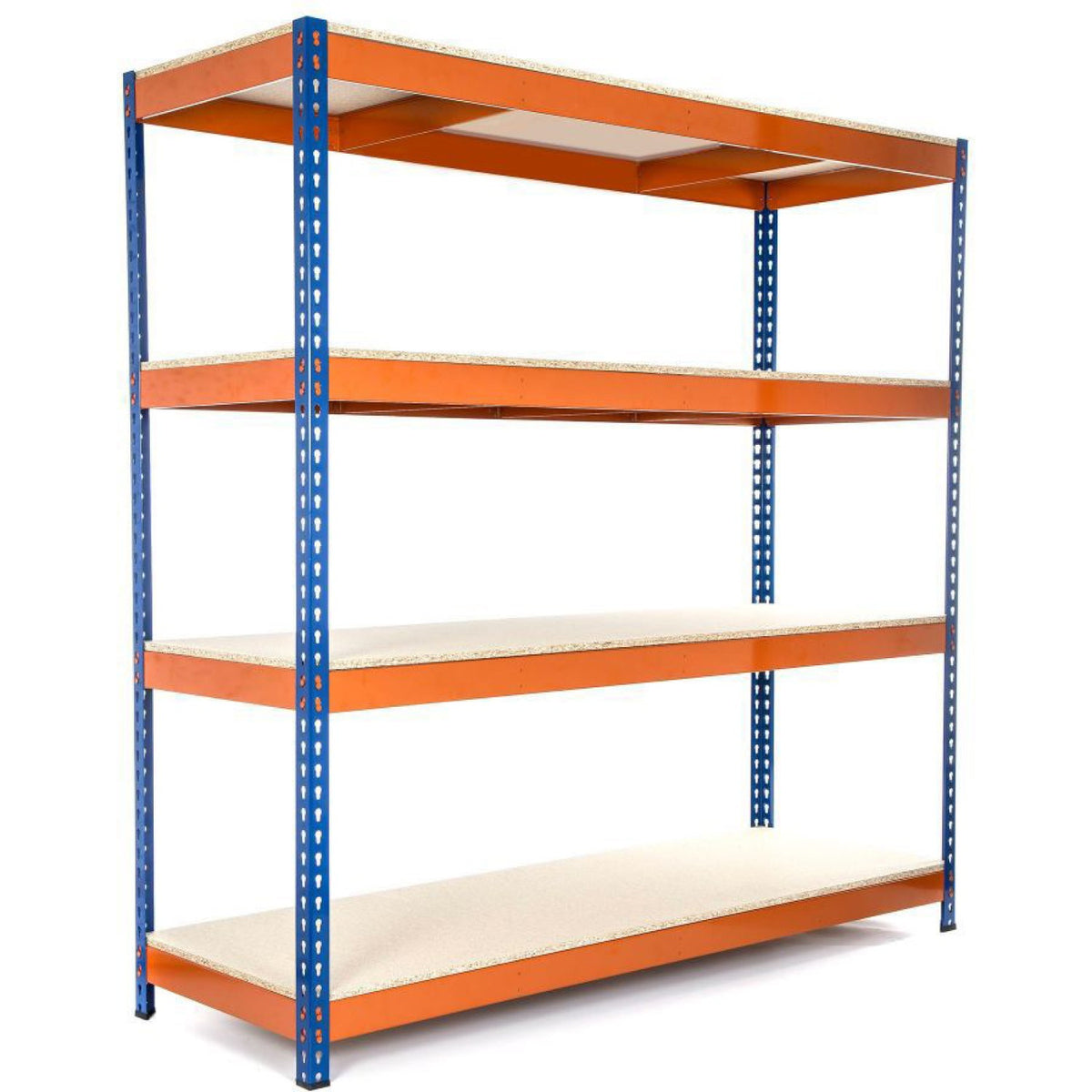 Industrial Shelving Unit Heavy duty 1830x610x1980mm 4 shelves 400kg/shelf Powder coated steel - TY6101830