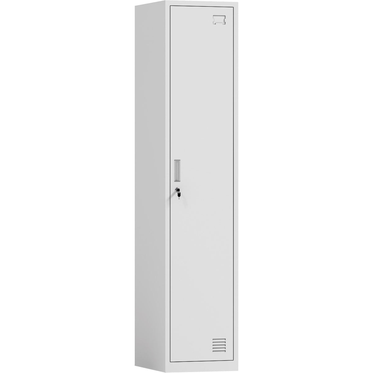 Commercial White Single Door Locker 380x450x1800mm - HDGZ01WHITE